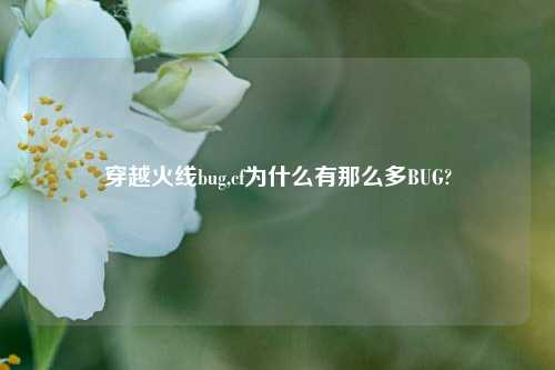 穿越火线bug,cf为什么有那么多BUG?