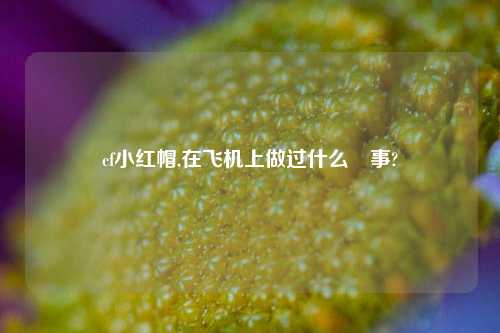 cf小红帽,在飞机上做过什么囧事?