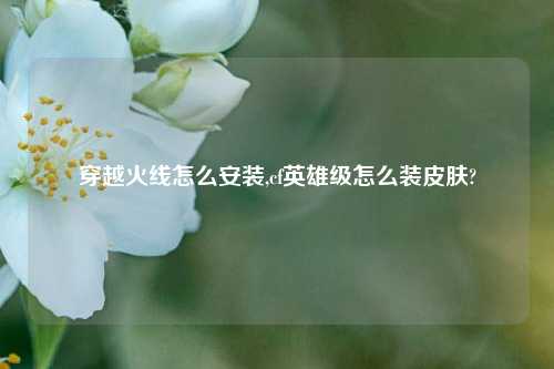 穿越火线怎么安装,cf英雄级怎么装皮肤?