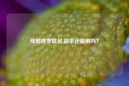 绿都格罗兹尼,副本还能刷吗？